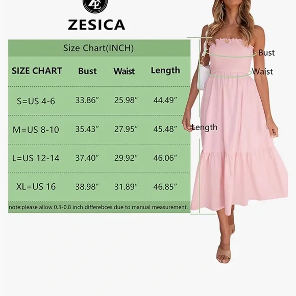 Strapless pink maxi - Picture 3 of 6